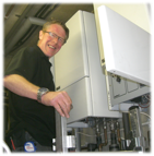 Joe Surry, boiler and megaflo engineer